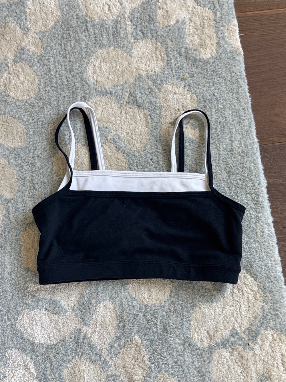 YPB Black Double Layered Sports Bra - studioFLEX